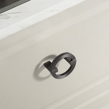Λαβή δαχτυλιδιού για ντουλάπες, συρτάρια και ντουλάπια, κράμα ψευδάργύρου, ηλεκτροπλατιωμένο, μοντέρνο μινιμαλιστικό στυλ