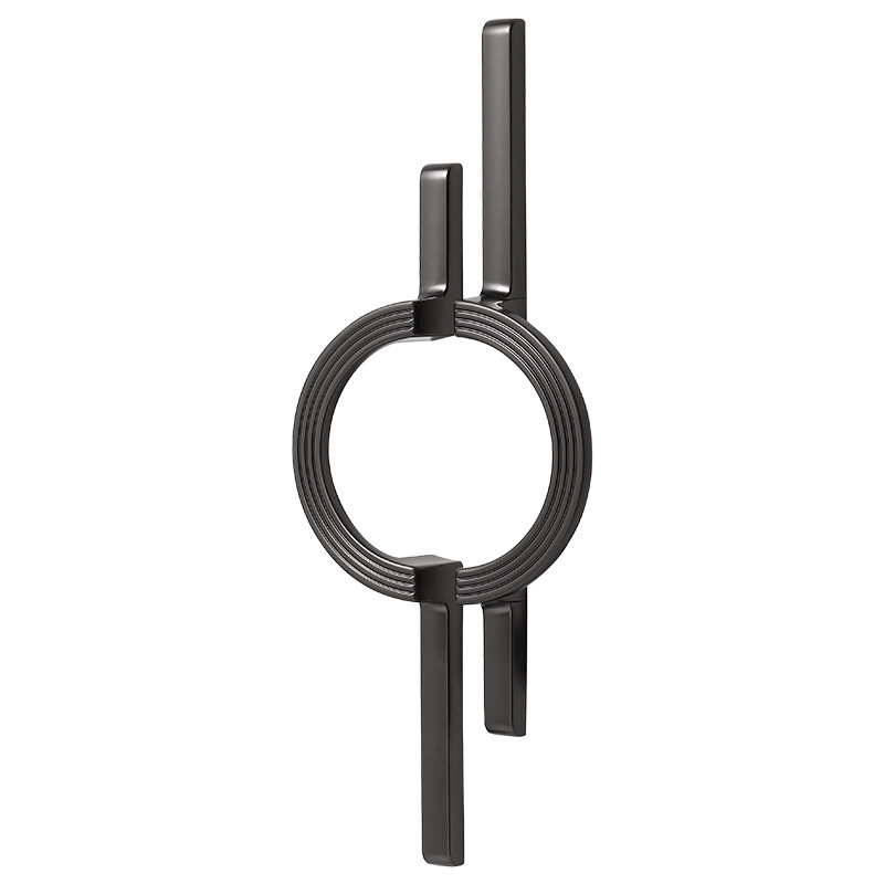 Λαβή δαχτυλιδιού για ντουλάπες, συρτάρια και ντουλάπια, κράμα ψευδάργύρου, ηλεκτροπλατιωμένο, μοντέρνο μινιμαλιστικό στυλ