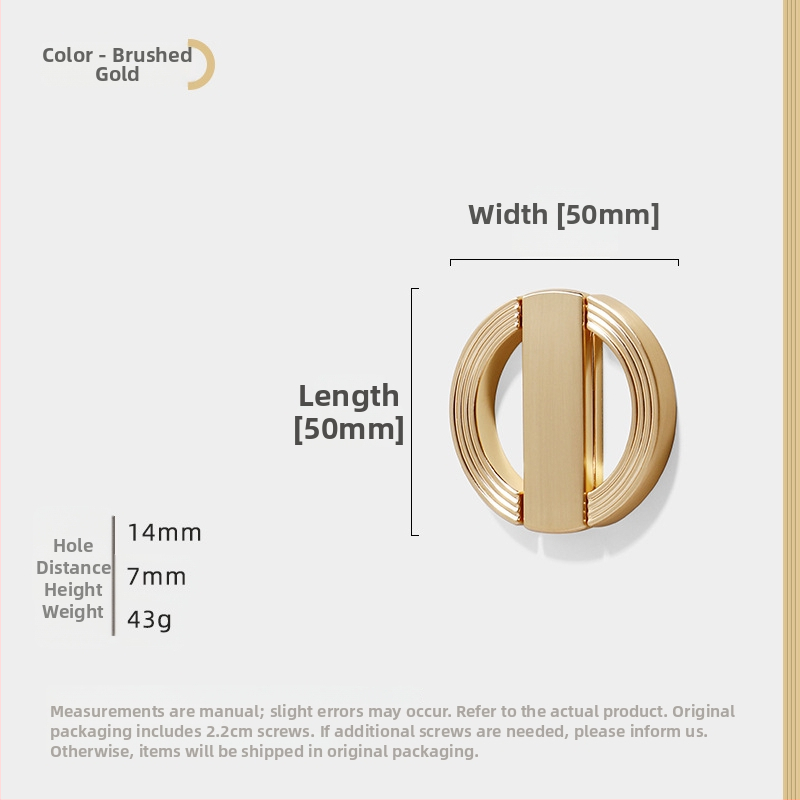 Λαβή δαχτυλιδιού για ντουλάπες, συρτάρια και ντουλάπια, κράμα ψευδάργύρου, ηλεκτροπλατιωμένο, μοντέρνο μινιμαλιστικό στυλ