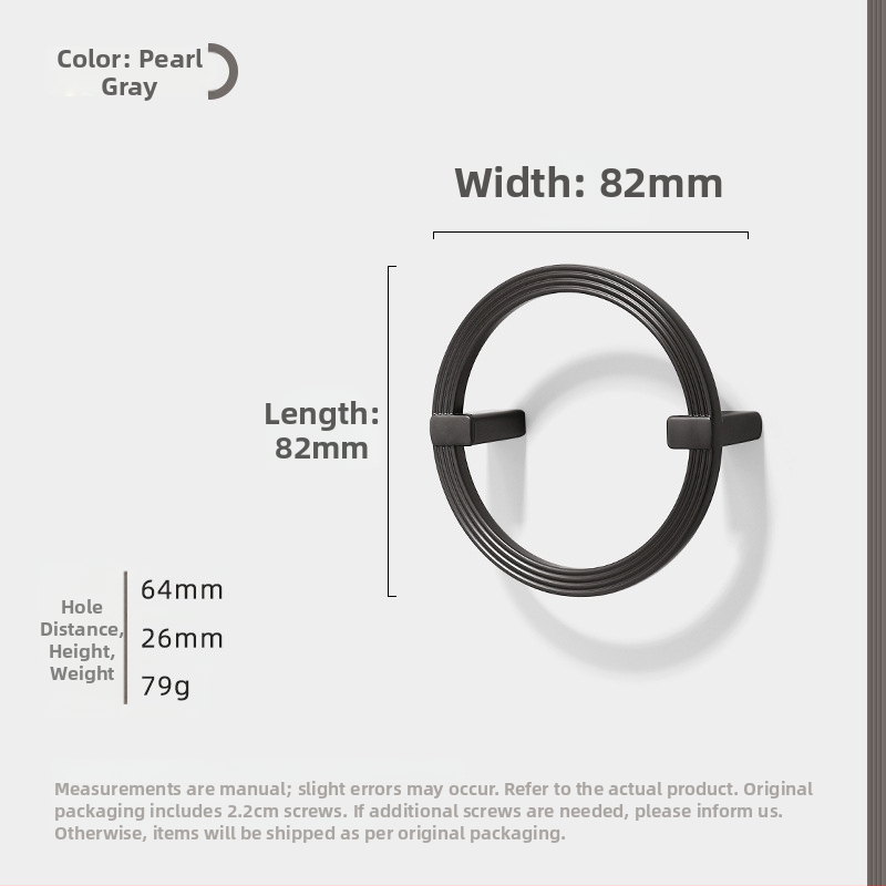 Λαβή δαχτυλιδιού για ντουλάπες, συρτάρια και ντουλάπια, κράμα ψευδάργύρου, ηλεκτροπλατιωμένο, μοντέρνο μινιμαλιστικό στυλ