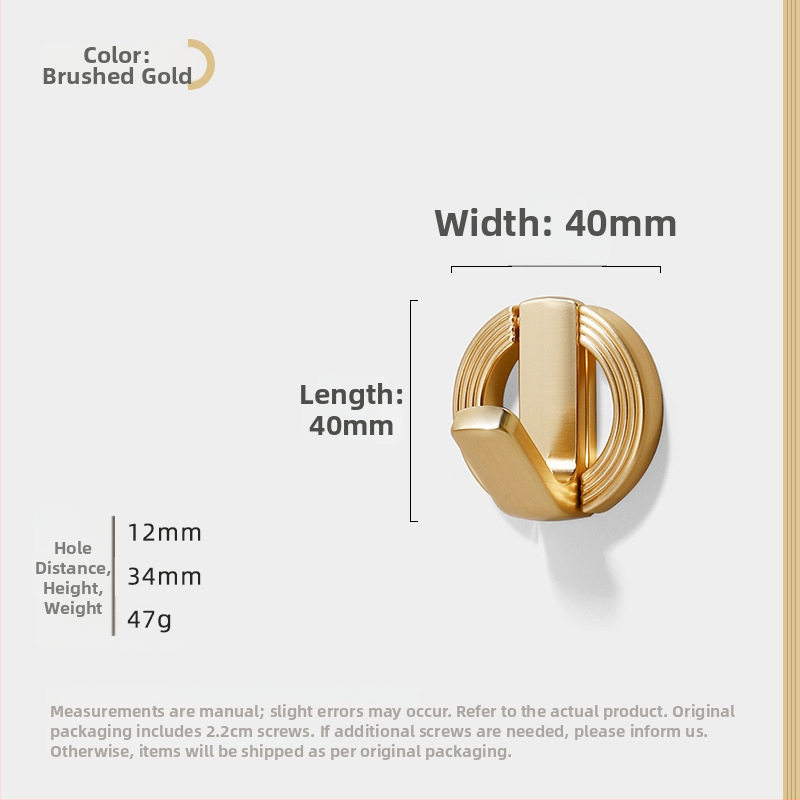 Λαβή δαχτυλιδιού για ντουλάπες, συρτάρια και ντουλάπια, κράμα ψευδάργύρου, ηλεκτροπλατιωμένο, μοντέρνο μινιμαλιστικό στυλ