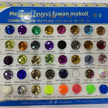 Strasuri acrilice pentru îmbrăcăminte, octogonale, cu două găuri, spate plat, electroplacate