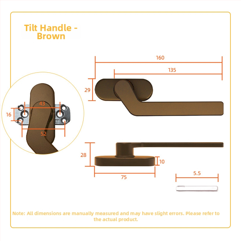 Aknová klika z hliníkovej zliatiny, štvorcový hriadeľ, model: priama alebo offsetová rukoväť, oxidovaný povrch, moderný minimalistický štýl