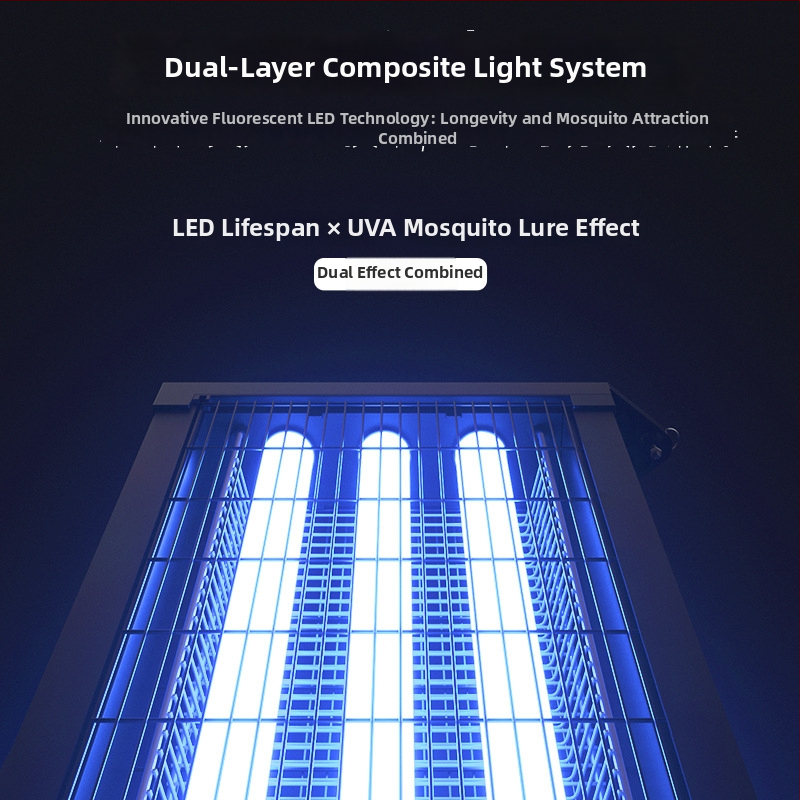 Napenergia-szúnyogirtó lámpa - kültéri, vízálló rovarfogó elektromos sokk, újratölthető napelemes akkumulátor, 8-12 óra üzemidő, 1500mAh feletti kapacitás