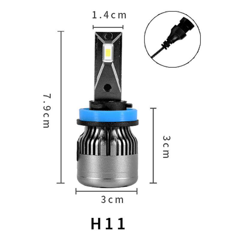 LED farovi za auto i motocikl s integriranim daljinskim i bliskim snopom te svjetlima za maglu (IP68, 12000 lm, 56 W, 12.24 V)