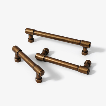 Mâner pentru dulapuri și garderobă Camillo 8258, aliaj de zinc, electroplacare, stil modern minimalist