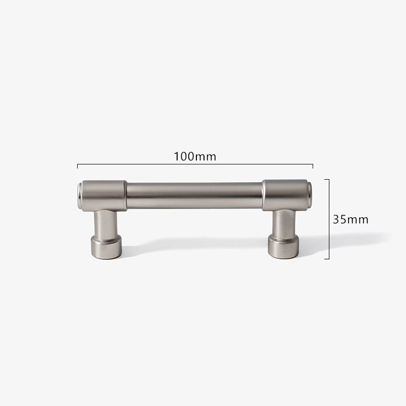 Mâner pentru dulapuri și garderobă Camillo 8258, aliaj de zinc, electroplacare, stil modern minimalist