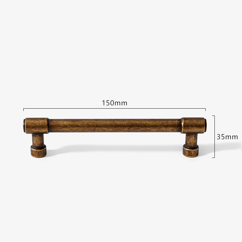 Mâner pentru dulapuri și garderobă Camillo 8258, aliaj de zinc, electroplacare, stil modern minimalist