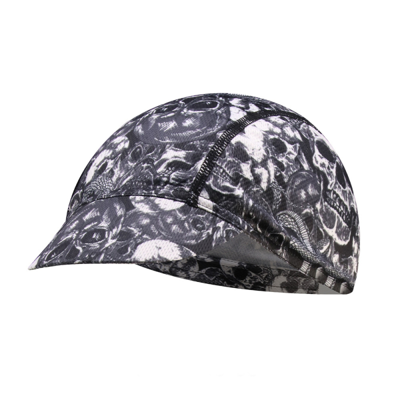 Спортна шапка за активен отдих на открито с козирка, полиестер, унисекс, флорална шарка, с печатано лого, подходяща за колоездене, туризъм и къмпинг