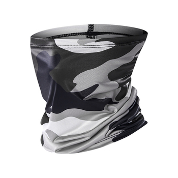 Спортен шал за шия, полиестер, бързосъхнещ, флорален принт, за открити спортове: колоездене, походи, риболов