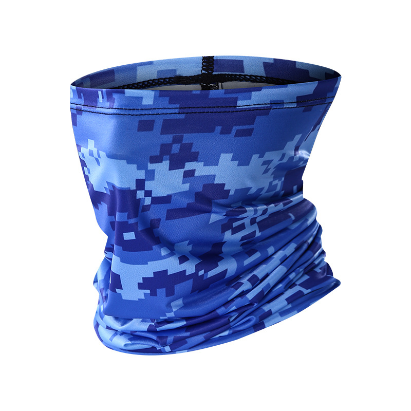 Спортен шал за шия, полиестер, бързосъхнещ, флорален принт, за открити спортове: колоездене, походи, риболов