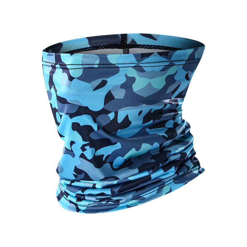 Спортен шал за шия, полиестер, бързосъхнещ, флорален принт, за открити спортове: колоездене, походи, риболов