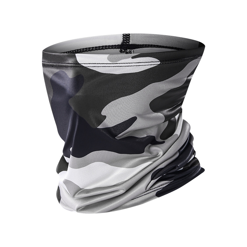 Спортен шал за шия, полиестер, бързосъхнещ, флорален принт, за открити спортове: колоездене, походи, риболов