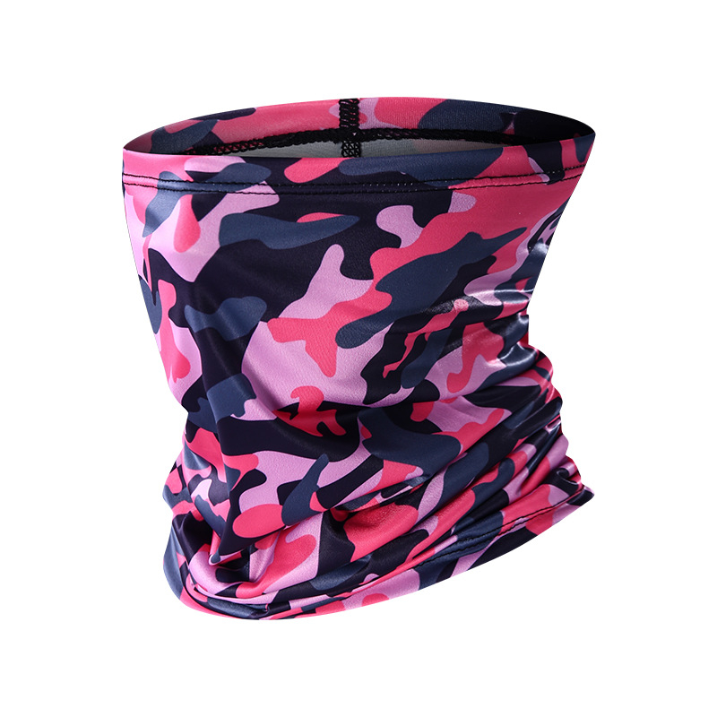 Спортен шал за шия, полиестер, бързосъхнещ, флорален принт, за открити спортове: колоездене, походи, риболов