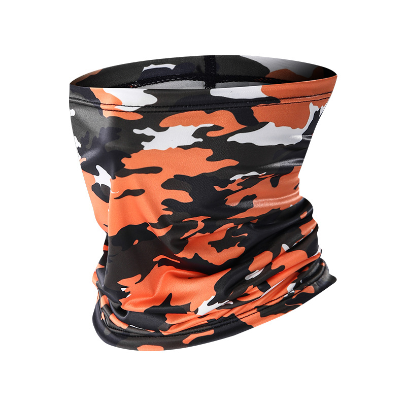 Спортен шал за шия, полиестер, бързосъхнещ, флорален принт, за открити спортове: колоездене, походи, риболов