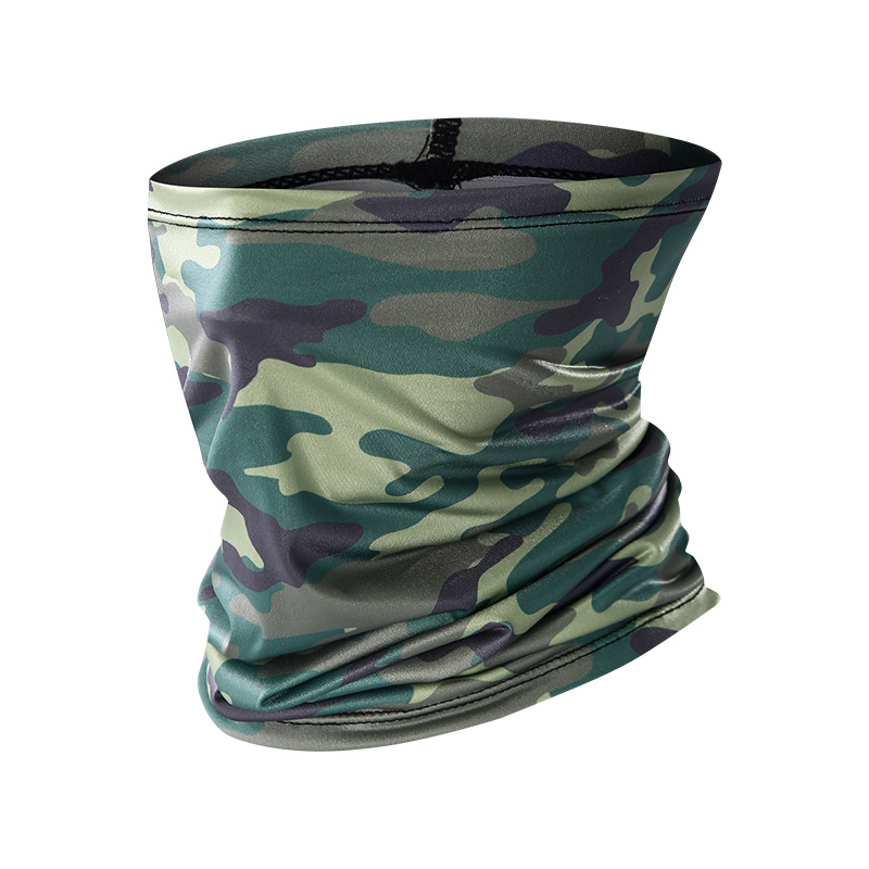 Спортен шал за шия, полиестер, бързосъхнещ, флорален принт, за открити спортове: колоездене, походи, риболов