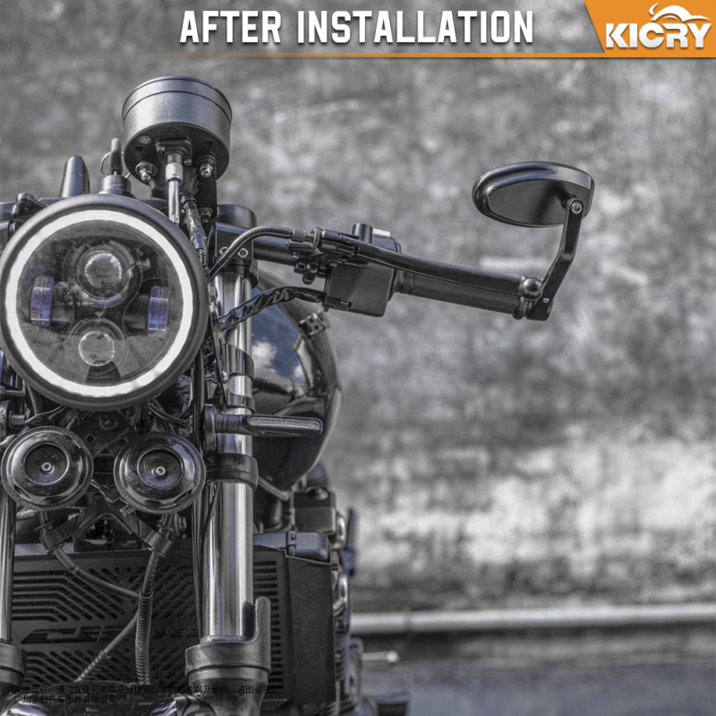 LED преден фар за мотоциклет Harley cafe racer, ретро стил, метален корпус, IP66 защита, DC12V, 12W, 1750 lm