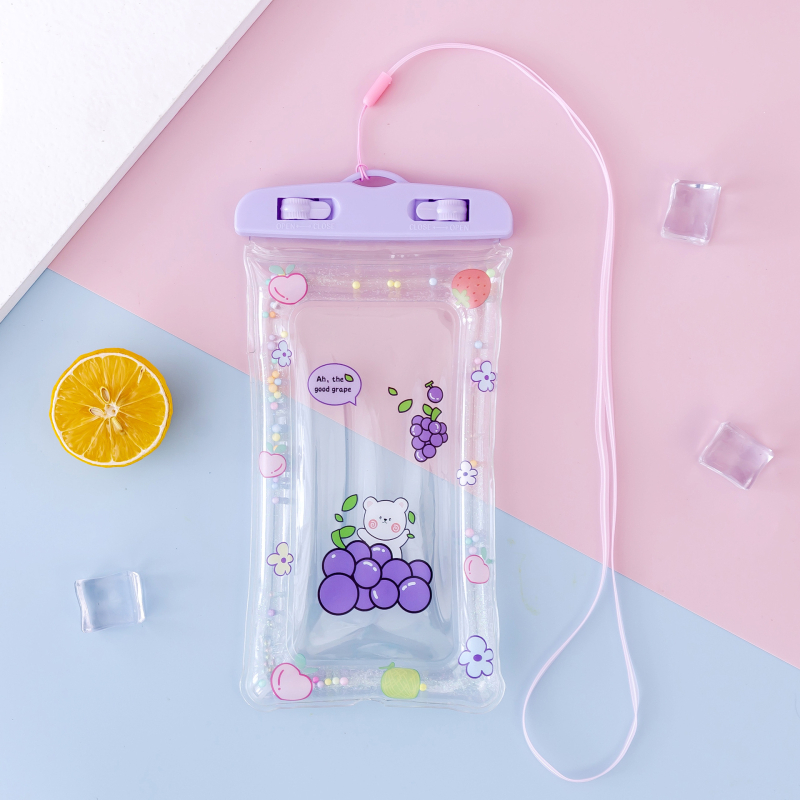 Водоустойчив калъф за телефон – прозрачен дизайн, карикатурен стил, PVC материал