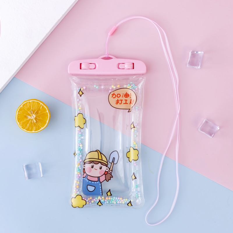 Водоустойчив калъф за телефон – прозрачен дизайн, карикатурен стил, PVC материал