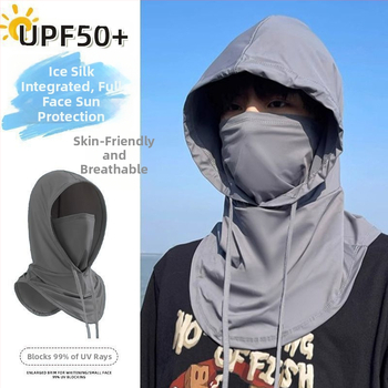 Maska na tvár z ľadovej hodvábnej priadze s plnou ochranou tváre a krku pre vonkajšiu cyklistiku