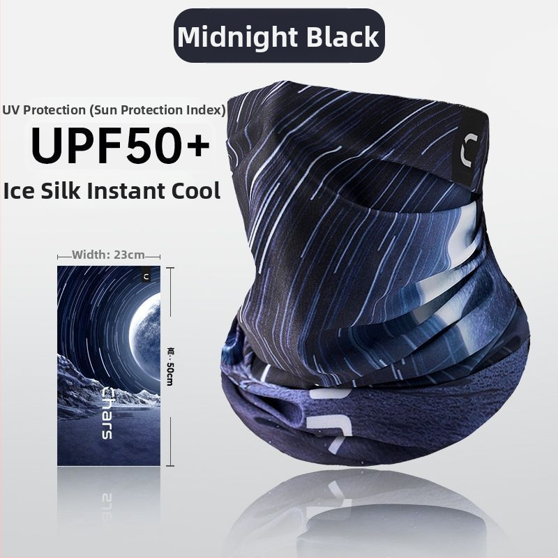 Слънцезащитна маска за жени за колоездене, ледено коприна плат, райета, casual стил, за открито, спортни шапки и шалове за глава