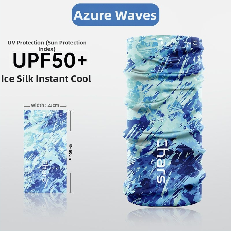 Слънцезащитна маска за жени за колоездене, ледено коприна плат, райета, casual стил, за открито, спортни шапки и шалове за глава