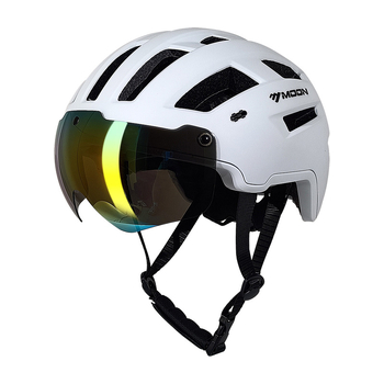 MOON κράνος ποδηλασίας με ενσωματωμένα γυαλιά – Unisex, ενήλικοι, PC EPS, λογότυπο εκτυπωμένο