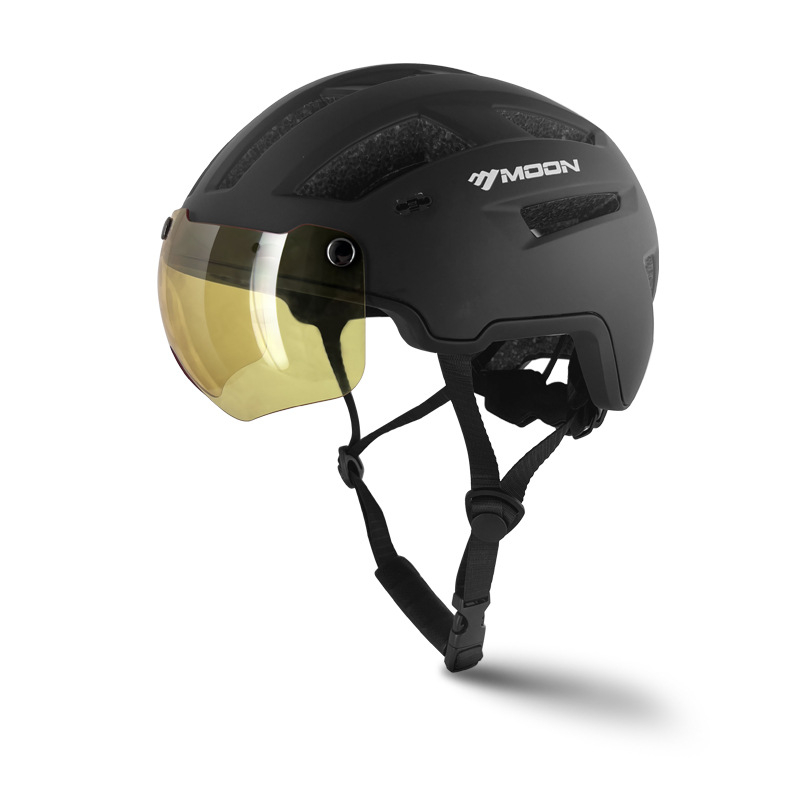 MOON κράνος ποδηλασίας με ενσωματωμένα γυαλιά – Unisex, ενήλικοι, PC EPS, λογότυπο εκτυπωμένο