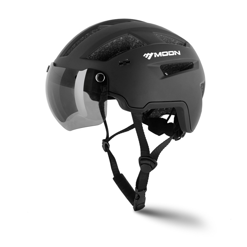 MOON κράνος ποδηλασίας με ενσωματωμένα γυαλιά – Unisex, ενήλικοι, PC EPS, λογότυπο εκτυπωμένο