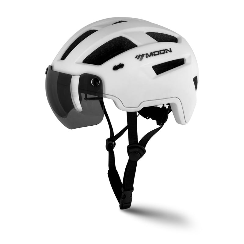 MOON κράνος ποδηλασίας με ενσωματωμένα γυαλιά – Unisex, ενήλικοι, PC EPS, λογότυπο εκτυπωμένο