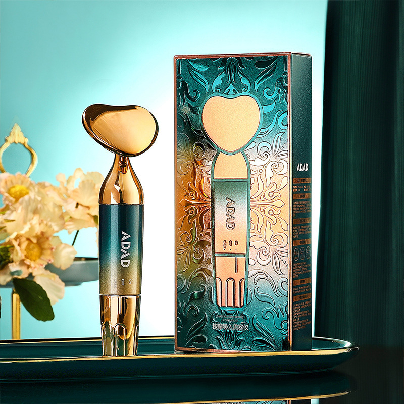 Ou Shufei elektriskā sejas masāžas ierīce ar divkāršu galvu, IPX8 ūdensizturīgs, iebūvēta baterija ≤300 mAh, mājas lietošanai