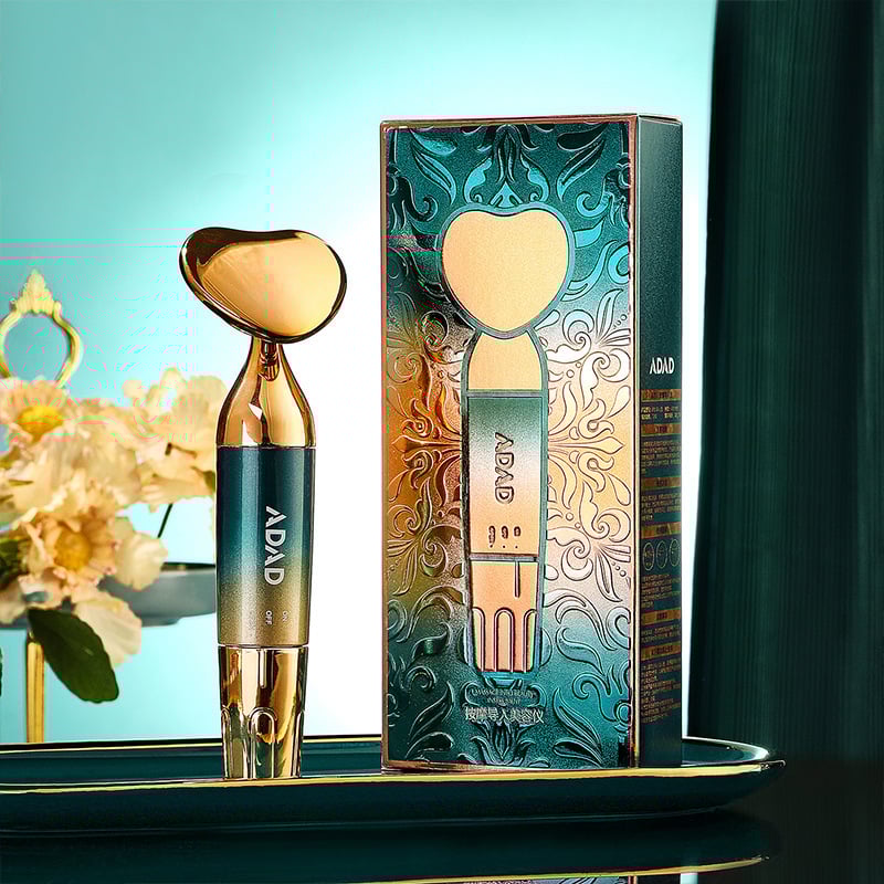 Ou Shufei elektriskā sejas masāžas ierīce ar divkāršu galvu, IPX8 ūdensizturīgs, iebūvēta baterija ≤300 mAh, mājas lietošanai