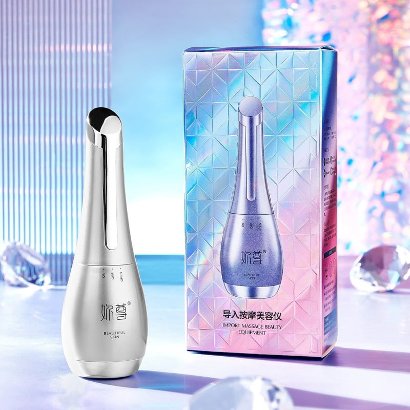 Ou Shufei elektriskā sejas masāžas ierīce ar divkāršu galvu, IPX8 ūdensizturīgs, iebūvēta baterija ≤300 mAh, mājas lietošanai