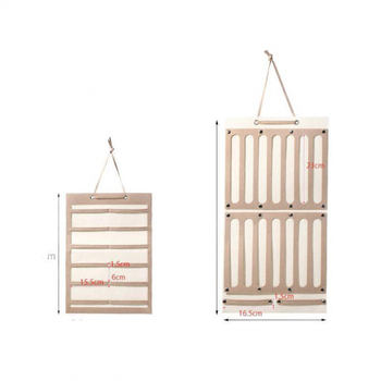 Стенно монтиращ органайзер за фиби за коса, 6 нива, прахозащитен, съхранение за бижута и козметика