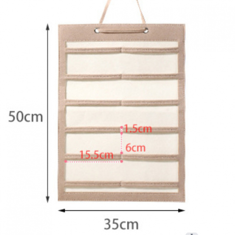 Стенно монтиращ органайзер за фиби за коса, 6 нива, прахозащитен, съхранение за бижута и козметика