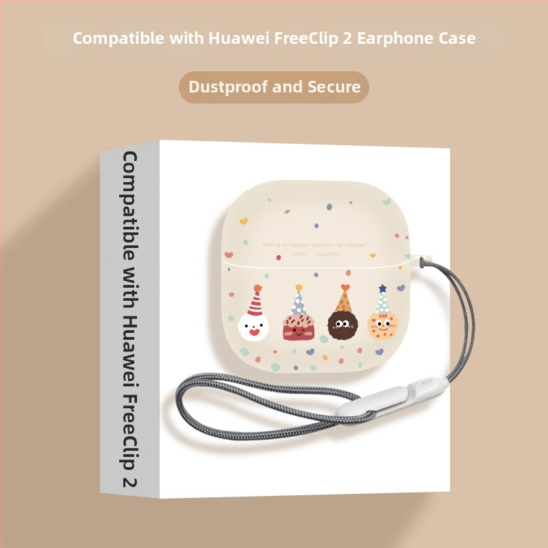 Huawei FreeClip2 ausu klipu aizsargkaste – TPU materiāls, roku darbs, karikatūras stils, pielāgojama
