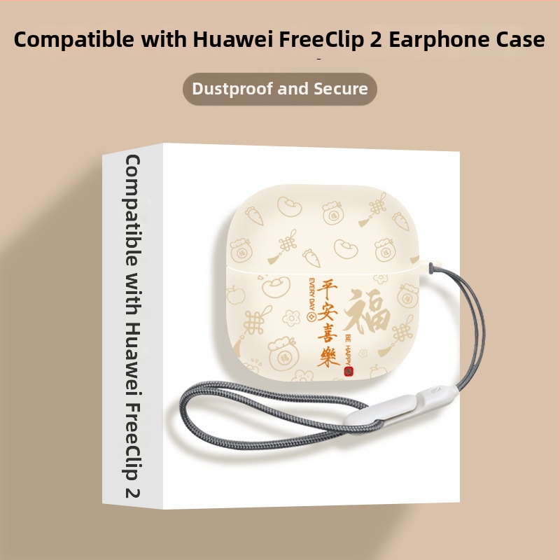 Huawei FreeClip2 ausu klipu aizsargkaste – TPU materiāls, roku darbs, karikatūras stils, pielāgojama