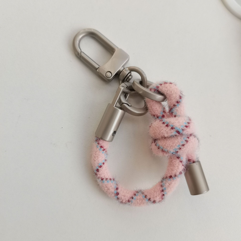 Plišani kaiš za telefon – materijal pliš; užad: poliester; kopča: metal; stil: unisex