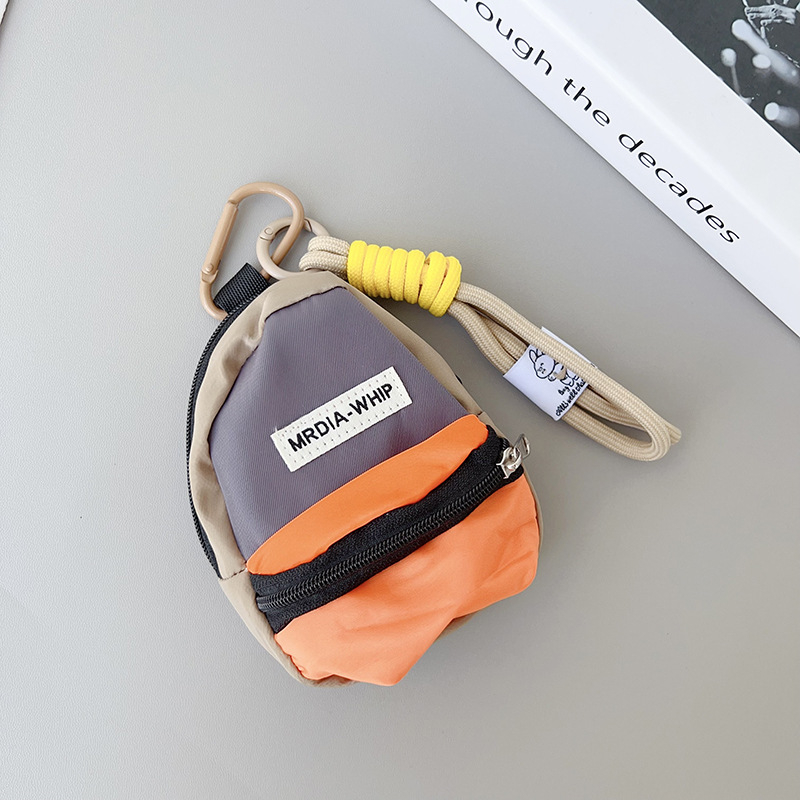 Unisex mini novčanik od poliestera s naramenicom za mobitel i dizajnom nasmiješenog trokuta (plastična kopča)