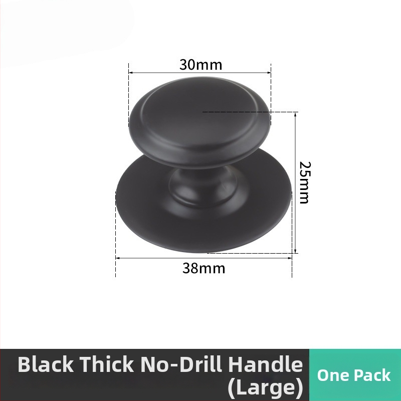 Rukoväť s jedným otvorom na skrinku a zásuvku – hríbikového tvaru, moderný minimalistický štýl, materiál: zliatina zinku/nerezová oceľ, povrch brúsený, elektroplátovaný a oxidovaný