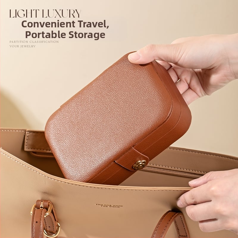 Papuošalų dėžutė - Oda, Vintage stilius, Tvirta konstrukcija, Modelis 6120