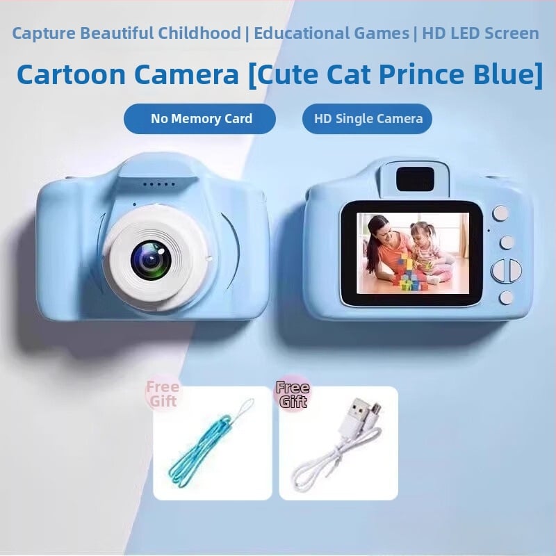 Bērnu digitālā kamera X2 ar CCD sensoru, 1/1.7 collu sensors, 10 MP, bez optiskā zooma