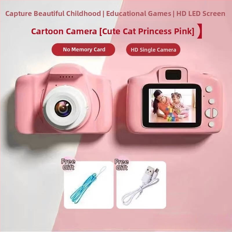 Bērnu digitālā kamera X2 ar CCD sensoru, 1/1.7 collu sensors, 10 MP, bez optiskā zooma