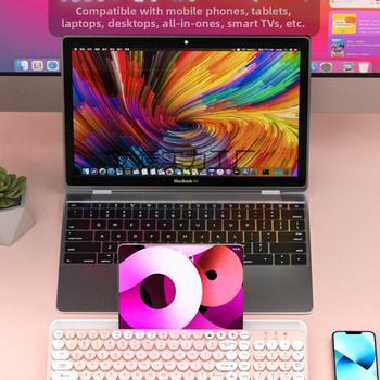 Bluetooth безжична безшумна числова клавиатура с голям слот за карти за таблети, телефони и лаптопи (ABS пластмаса)