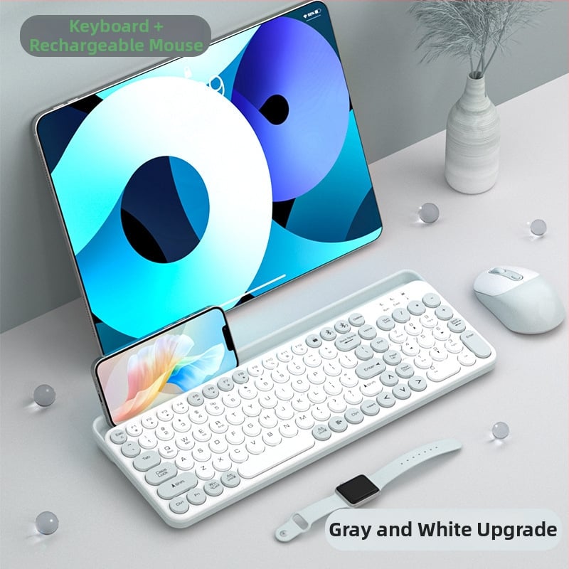 Bluetooth безжична безшумна числова клавиатура с голям слот за карти за таблети, телефони и лаптопи (ABS пластмаса)