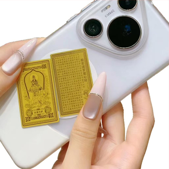 Zlaté samolepky na mobilný telefón 999 s ôsmimi ochrannými božstvami, čínskeho štýlu – Xinhao Jewelry