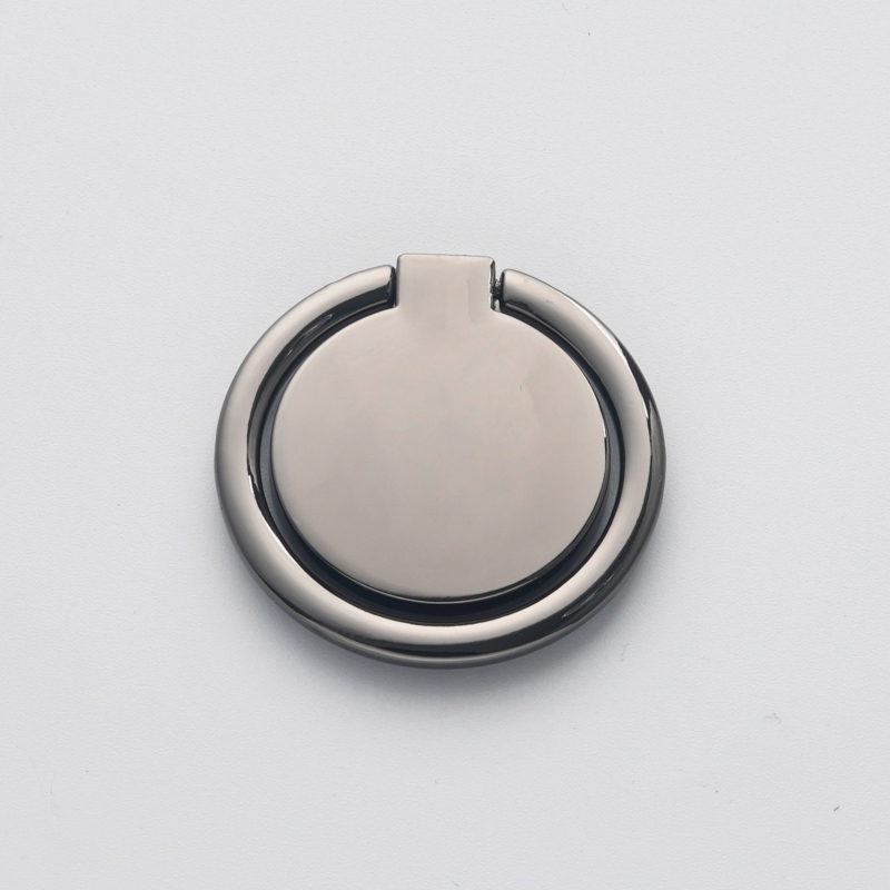 Metāla apaļš telefona gredzenes turētājs, 360° rotācija, lāzera krāsu logotipa druka