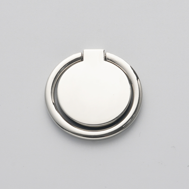 Metāla apaļš telefona gredzenes turētājs, 360° rotācija, lāzera krāsu logotipa druka