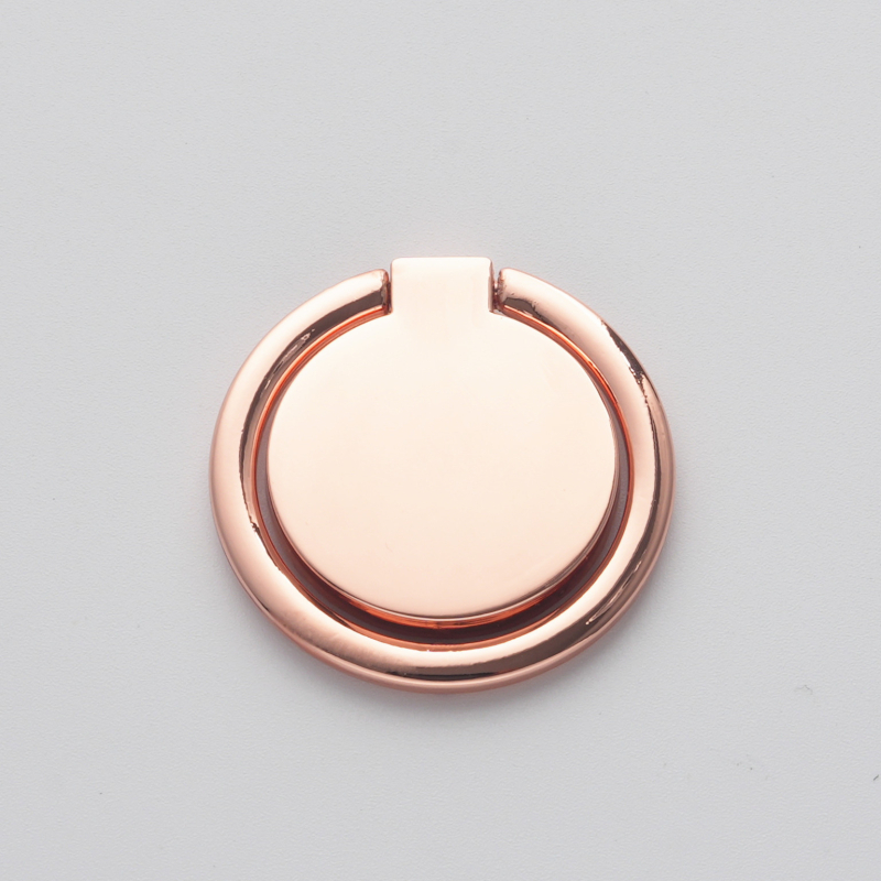 Metāla apaļš telefona gredzenes turētājs, 360° rotācija, lāzera krāsu logotipa druka