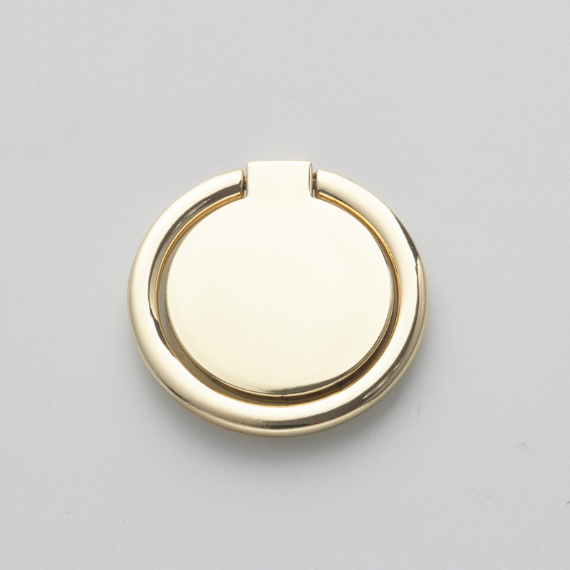 Metāla apaļš telefona gredzenes turētājs, 360° rotācija, lāzera krāsu logotipa druka